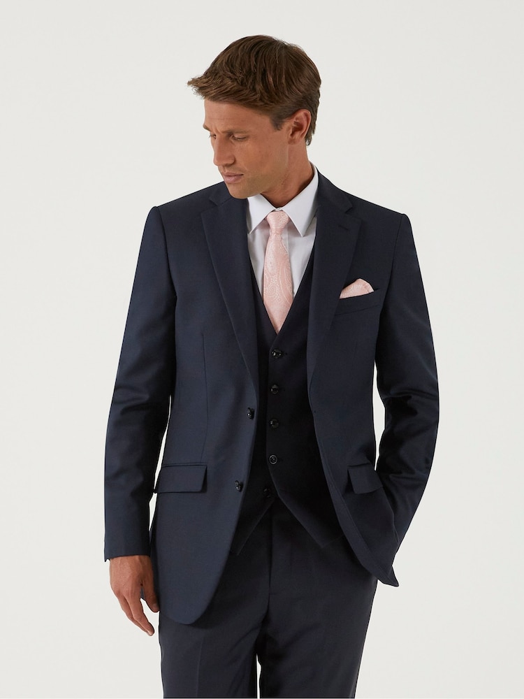 Skopes Blue Tailored Fit Farnham Suit: Jacket - Image 1 of 4