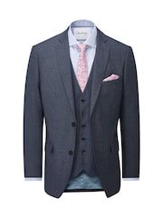 Skopes Dark Blue Tailored Harcourt Suit Jacket - Image 3 of 4