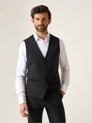 Skopes Black Cavendish Single Breasted Dinner Suit Waistcoat - Image 1 of 4