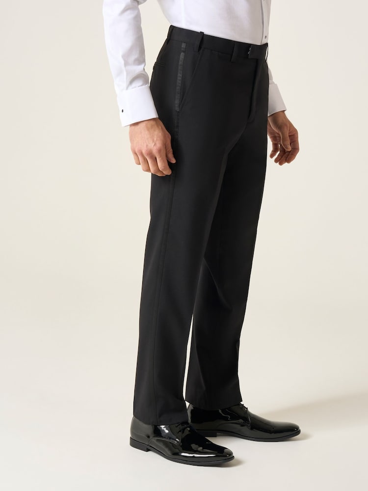 Skopes Black Cavendish Classic Fit Dinner Suit Trousers - Image 1 of 4