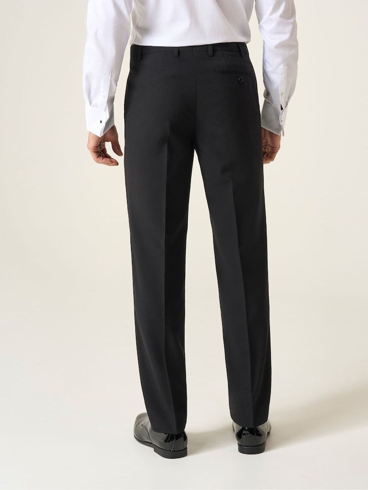 Skopes Black Cavendish Classic Fit Dinner Suit Trousers - Image 2 of 4
