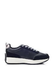 Moda in Pelle Athenea Lace up Runner Leather Trainers - Image 1 of 4