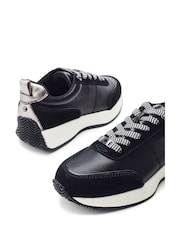 Moda in Pelle Athenea Lace up Runner Leather Trainers - Image 4 of 4