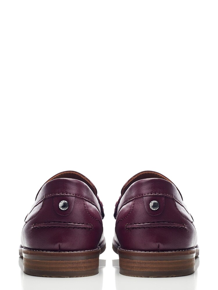 Moda in Pelle Espelette Leather Tassel Boat Shoes - Image 3 of 4
