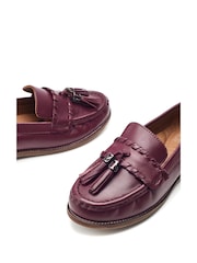 Moda in Pelle Espelette Leather Tassel Boat Shoes - Imaginea 4 din 4