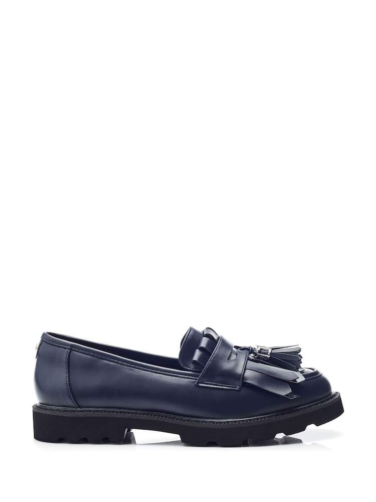 modra - Moda in Pelle Fleeche cepljen edini Tassle Trim Chunky mokasini - Slika 1 iz 4 modra - Moda in Pelle Fleeche cepljen edini Tassle Trim Chunky mokasini - Slika 1 iz 4