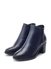 Moda In Pelle Orpie Block Heel Leather Ankle Boots - Image 2 of 4