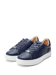 Moda In Pelle Brandie Lace Up Slim Sole Trainers - Image 2 of 4