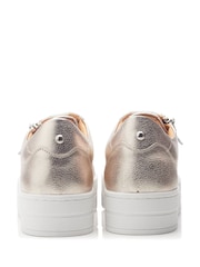 Moda In Pelle Abbiy Chunky Slab Sole Side Zip Lace Up Trainers - Image 3 of 4