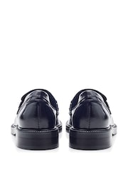 črna - Moda in Pelle Estephe Snaffle Trim Almond Toe usnje mokasini - Slika 4 iz 5