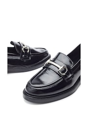 črna - Moda in Pelle Estephe Snaffle Trim Almond Toe usnje mokasini - Slika 5 iz 5