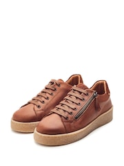 Moda in Pelle Elston Gum Sole Side Zip Trainers - Image 2 of 4