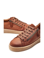 Moda in Pelle Elston Gum Sole Side Zip Trainers - Image 4 of 4