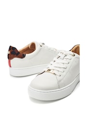 Moda In Pelle Brandie Lace Up Slim Sole Trainers - Image 3 of 4