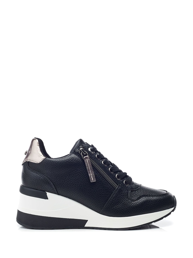 Moda In Pelle Claudie Lace Up Wedge Trainers - Image 1 of 4
