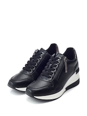 Moda In Pelle Claudie Lace Up Wedge Trainers - Image 2 of 4