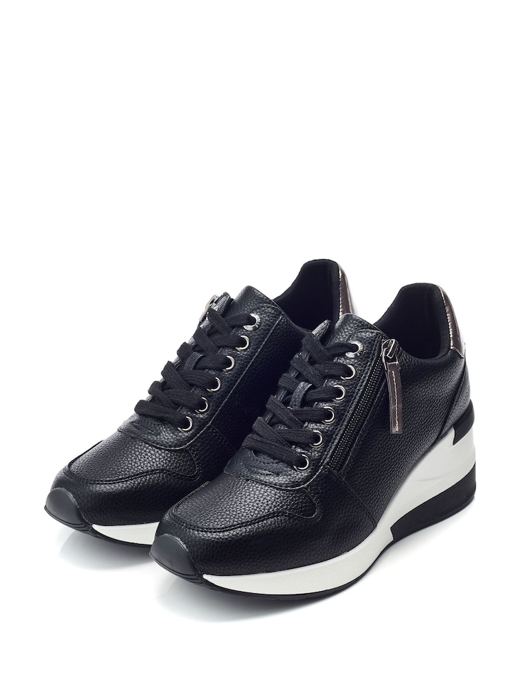 Moda In Pelle Claudie Lace Up Wedge Trainers - Image 2 of 4
