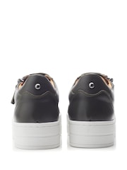 Moda In Pelle Abbiy Chunky Slab Sole Side Zip Lace Up Trainers - Image 3 of 4