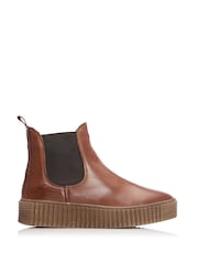Moda In Pelle SH Illom Leather Chelsea Flexible Side Panel Boots - Image 1 of 3