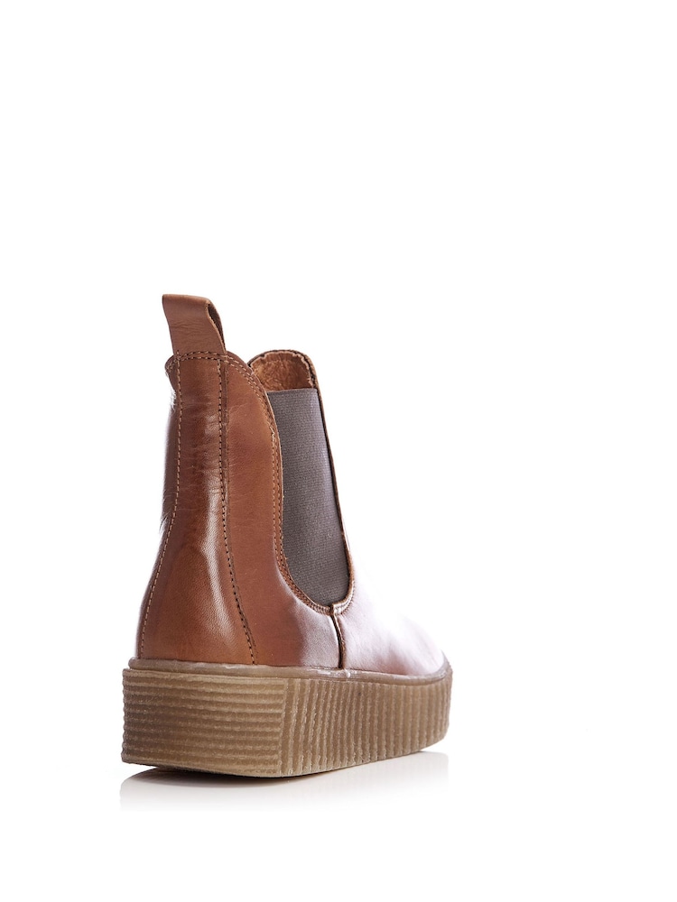 Moda In Pelle SH Illom Leather Chelsea Flexible Side Panel Boots - Image 2 of 3