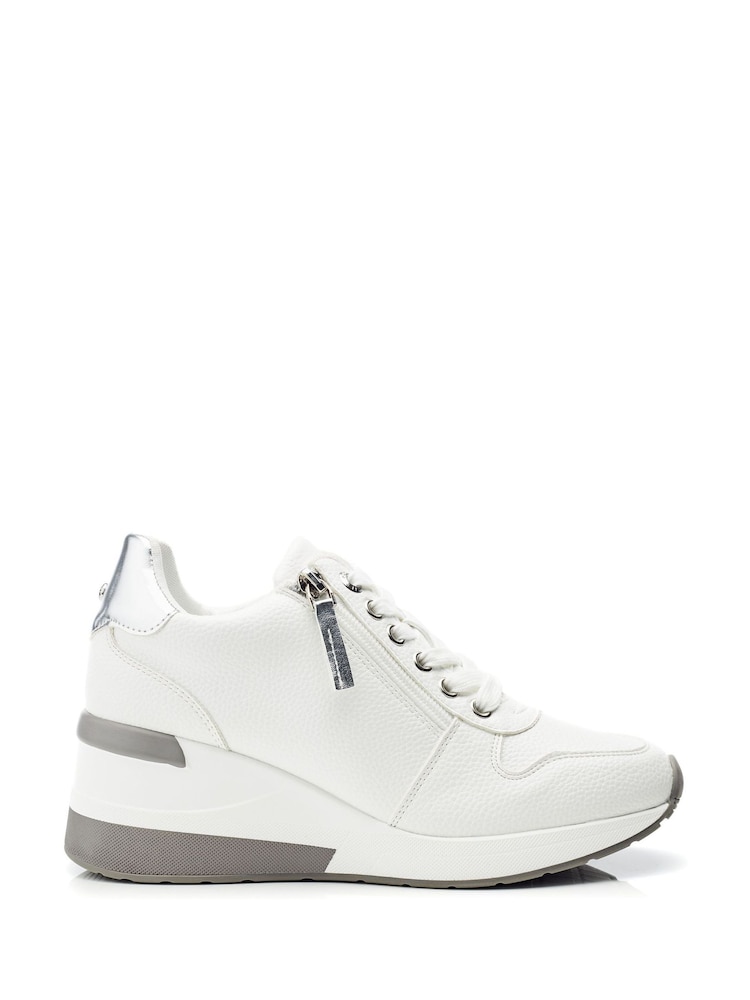 Moda In Pelle Claudie Lace Up Wedge Trainers - Image 1 of 4
