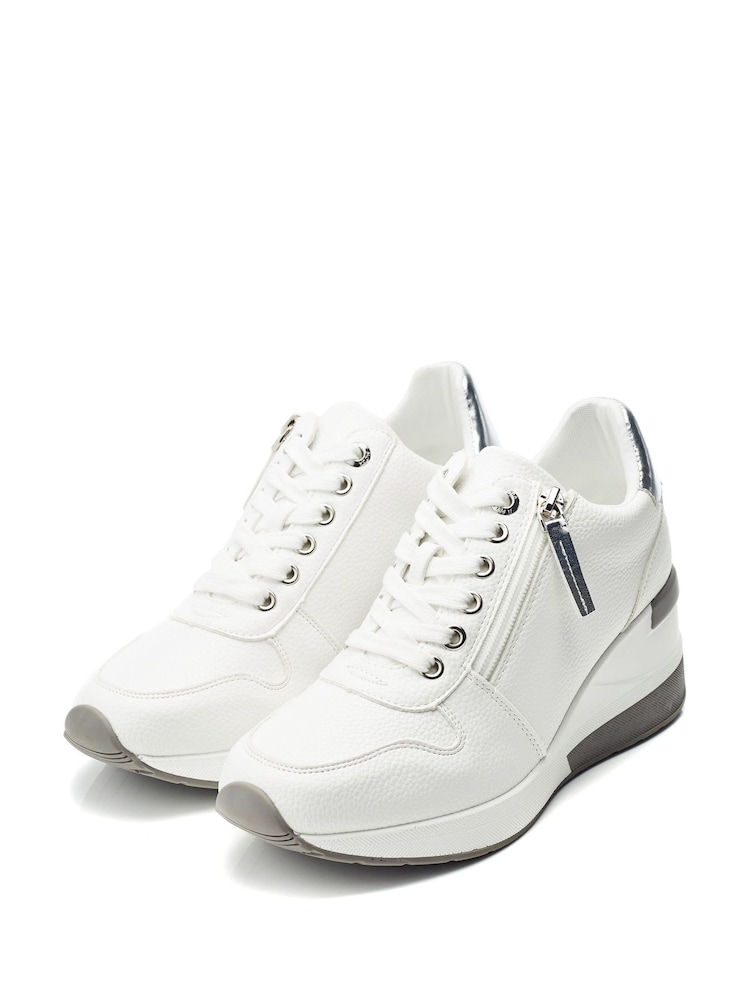 Moda In Pelle Claudie Lace Up Wedge Trainers - Image 2 of 4