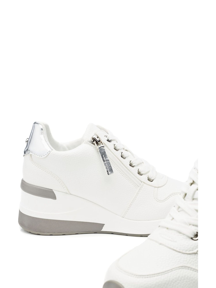 Moda In Pelle Claudie Lace Up Wedge Trainers - Image 4 of 4