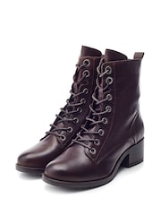 Moda in Pelle BEZZIE LACE UP LEATHER ANKLE BOOT - Image 3 of 5