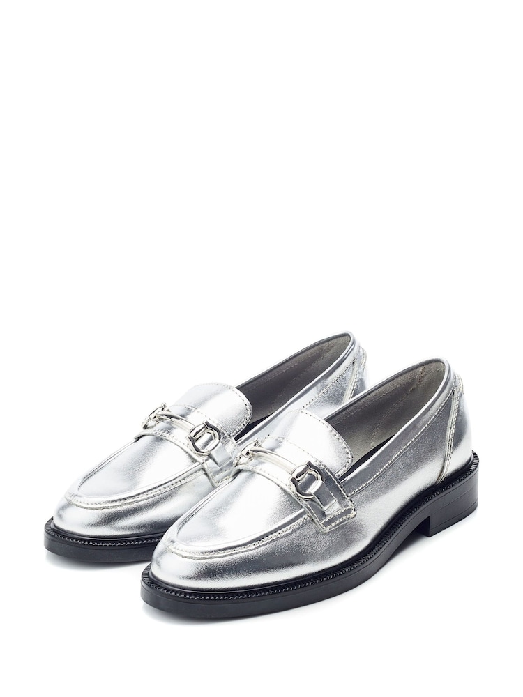 Moda in Pelle Estephe Snaffle Trim Almond Toe usnje mokasini - Slika 2 iz 4