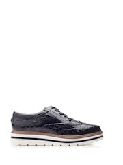 Negru - Moda in Pelle Gennisiss Lace-Up Brogue Detailed Shoes - Image 1 of 4