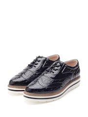Negru - Moda in Pelle Gennisiss Lace-Up Brogue Detailed Shoes - Image 2 of 4