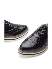Negru - Moda in Pelle Gennisiss Lace-Up Brogue Detailed Shoes - Image 4 of 4