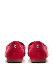 Moda In Pelle Famina Square Toe Bow Tassel Trim Leather Loafers - Image 3 of 4