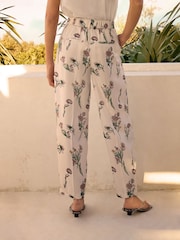Floral Twill Tapered Trousers - Image 3 of 9