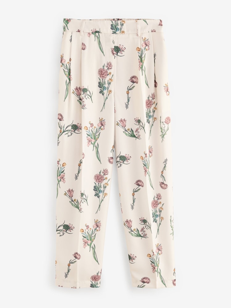 floral - Pantalon fuselé en sergé - Image 5 of 9