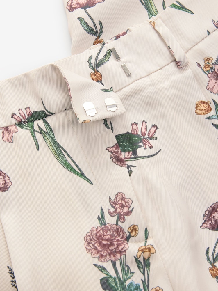 floral - Pantalon fuselé en sergé - Image 7 of 9