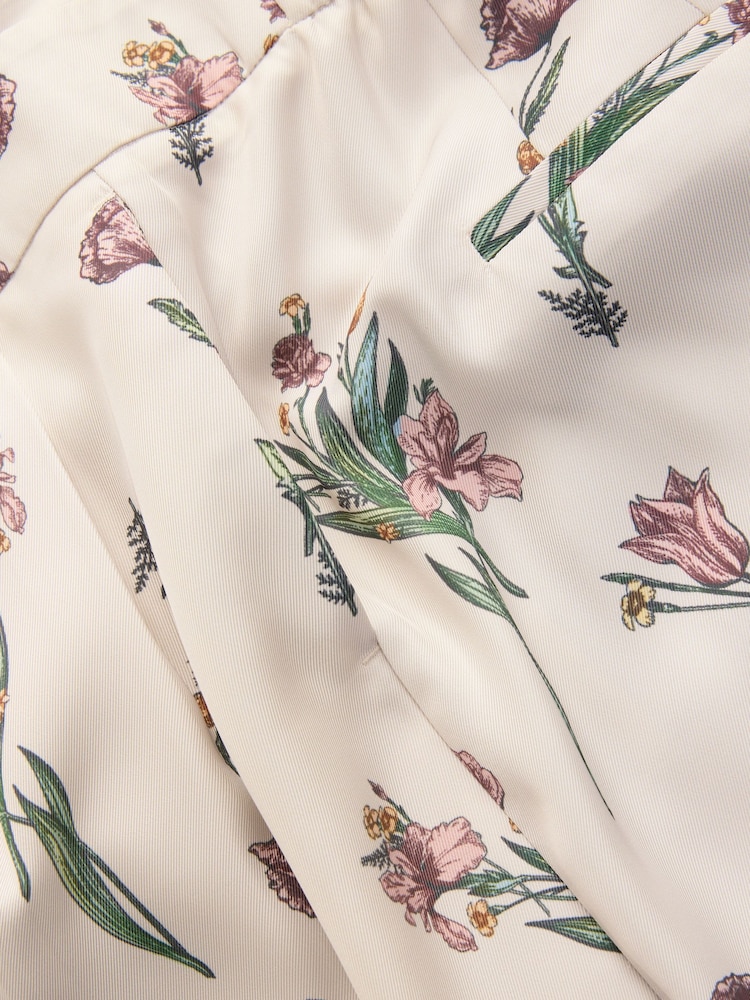 floral - Pantalon fuselé en sergé - Image 8 of 9