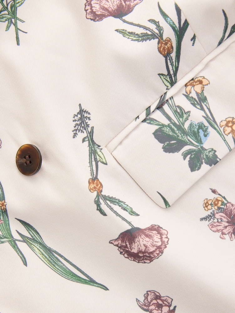 Floral Twill Double Breasted Blazer - Image 10 of 10