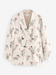 Floral Twill Double Breasted Blazer - Image 5 of 10
