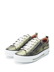 Moda In Pelle FILICIAN CHUNKY LEATHER TRAINER WITH ZIP AND LACE-UP CLOSURE - Image 2 of 4