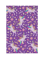 Unicorn Academy Multi Supersoft Fleece Throw - Image 1 of 1
