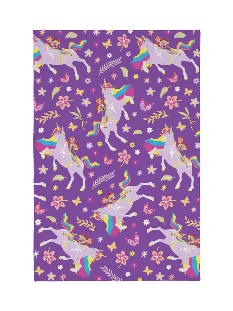 Unicorn Academy Multi Supersoft Fleece Throw - Image 1 of 1