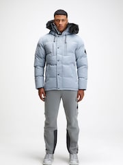 Zavetti Canada Mens Oshawa 2.0 Puffer Parka Jacket with Detachable Fur - Image 1 of 11