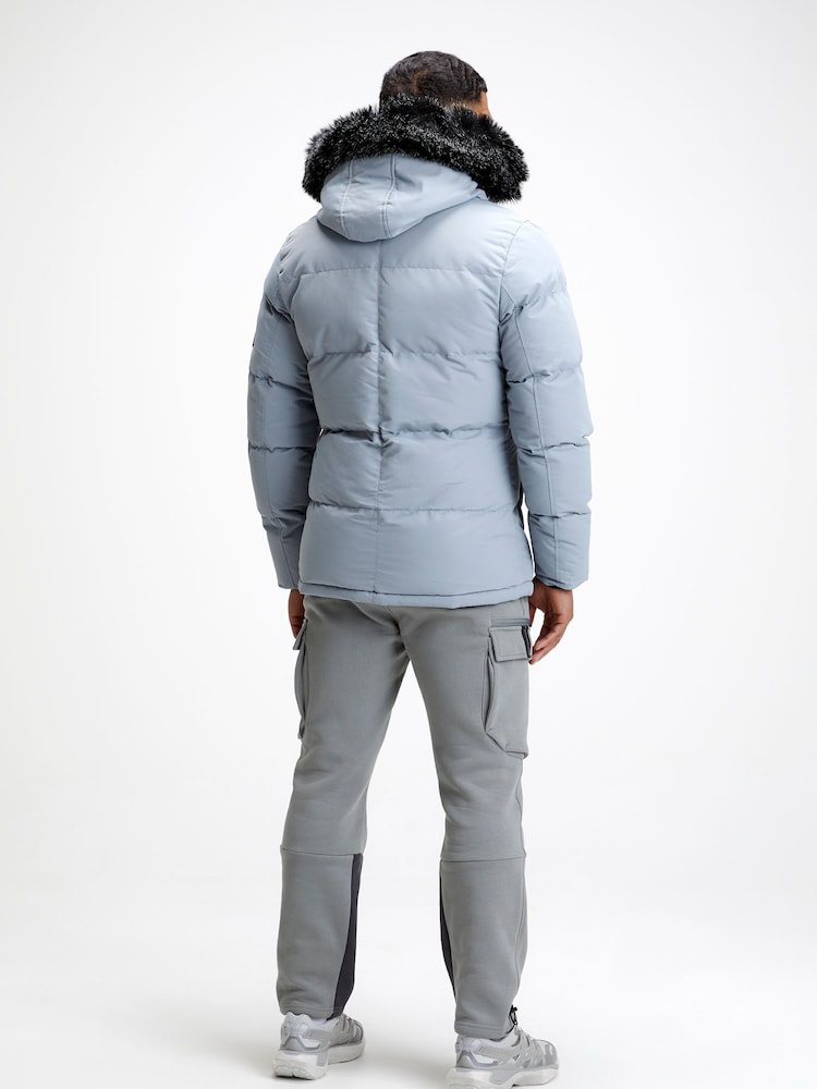Zavetti Canada Mens Oshawa 2.0 Puffer Parka Jacket with Detachable Fur - Image 2 of 11