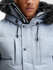 Zavetti Canada Mens Oshawa 2.0 Puffer Parka Jacket with Detachable Fur - Image 5 of 11
