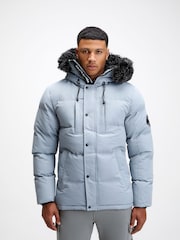 Zavetti Canada Mens Oshawa 2.0 Puffer Parka Jacket with Detachable Fur - Image 6 of 11