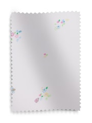 White Ditsy Floral Eyelet Blackout Curtains - Image 8 of 8