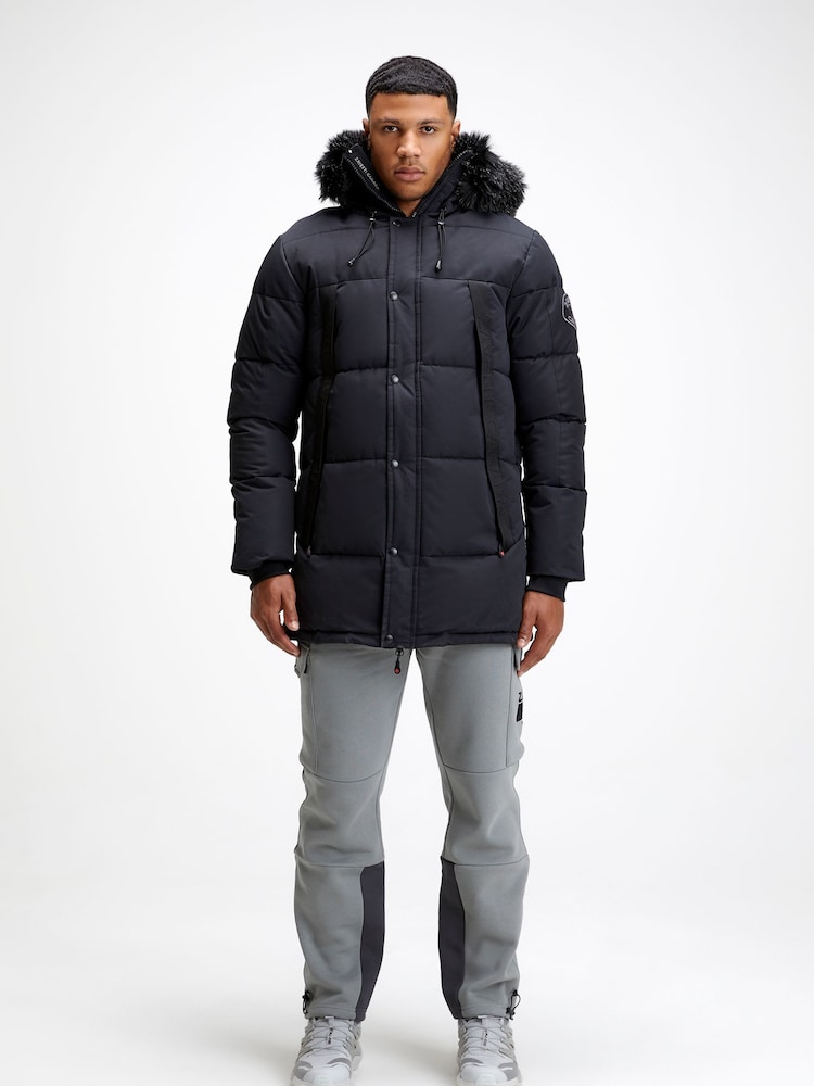 Zavetti Canada Aylmer Puffer Black Parka - Image 1 of 7
