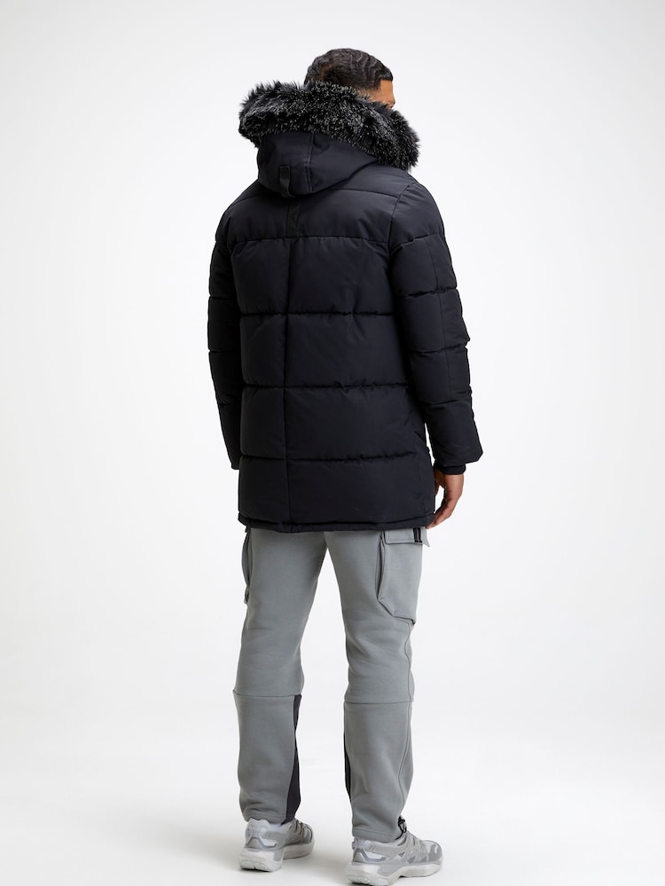 Zavetti Canada Aylmer Puffer Black Parka - Image 2 of 7