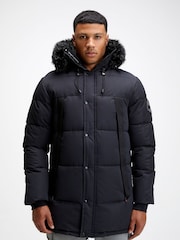Zavetti Canada Aylmer Puffer Black Parka - Image 3 of 7